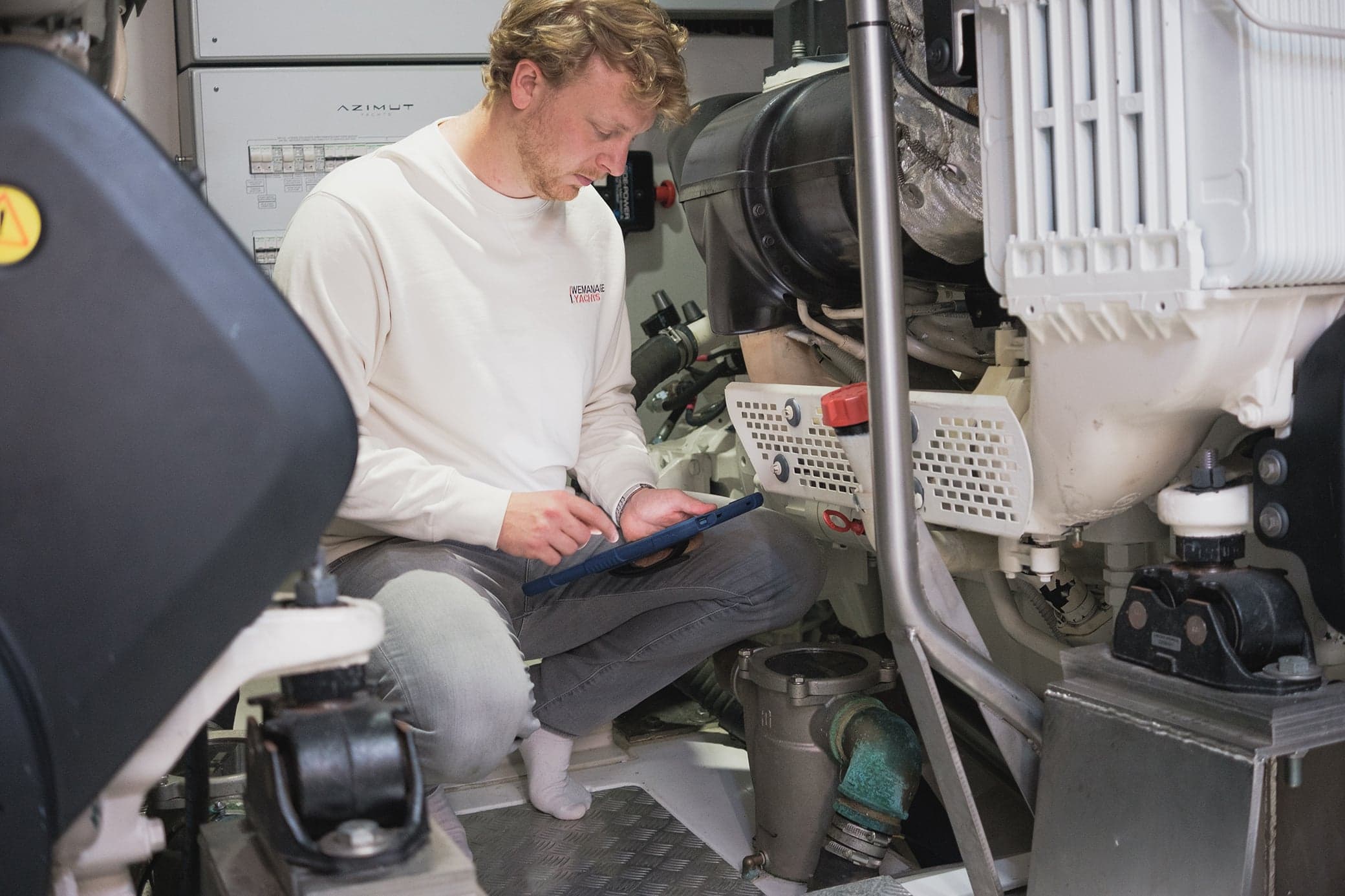 Inspektion und Angebot für die Bootswartung