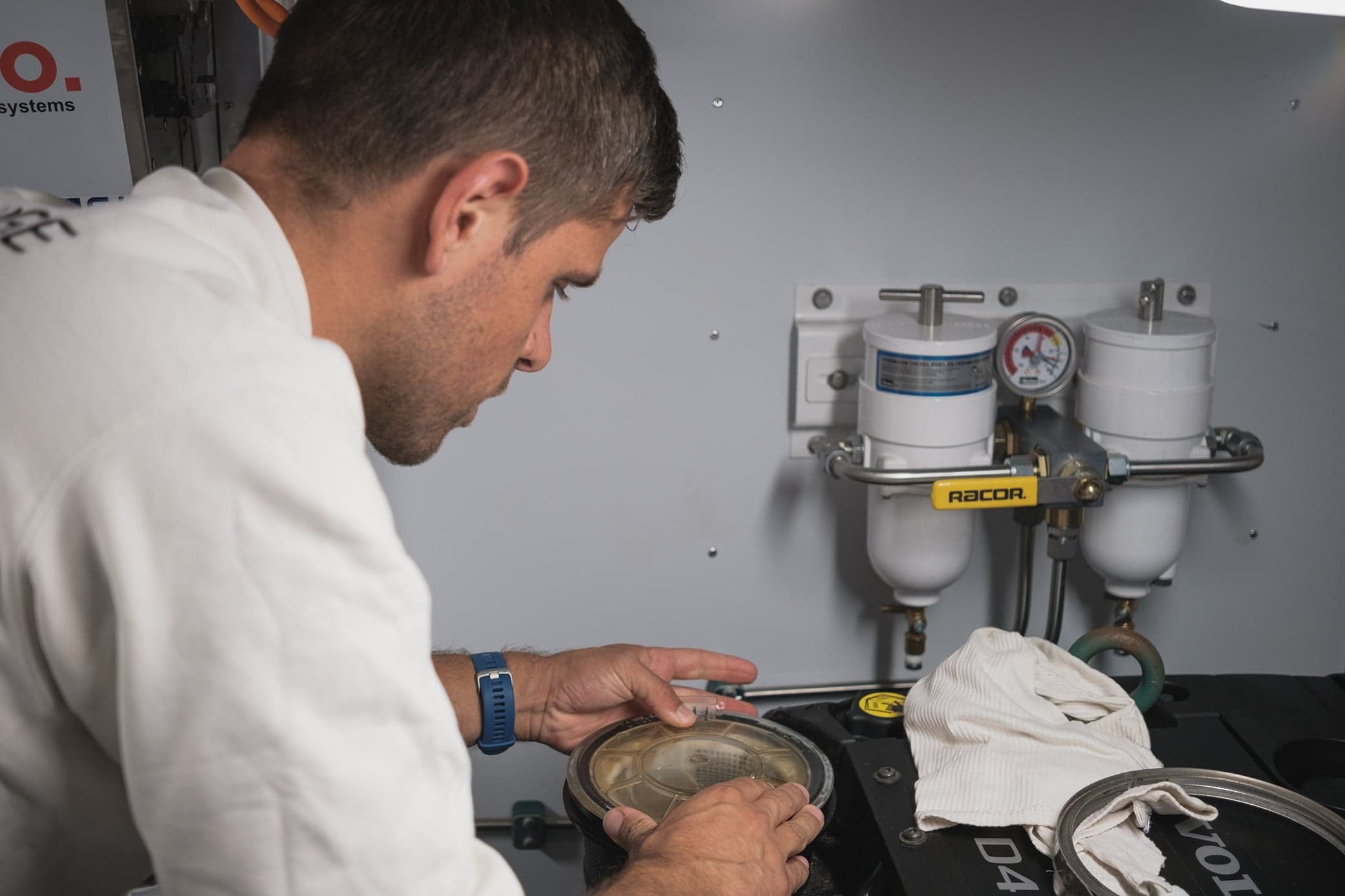 Ausführung der Yachtwartung